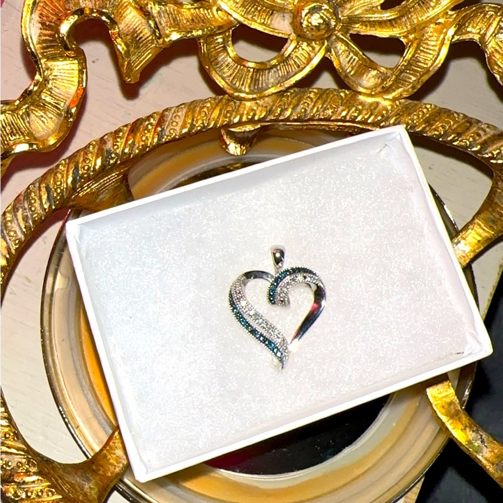 Sterling Silver Diamond Pendant